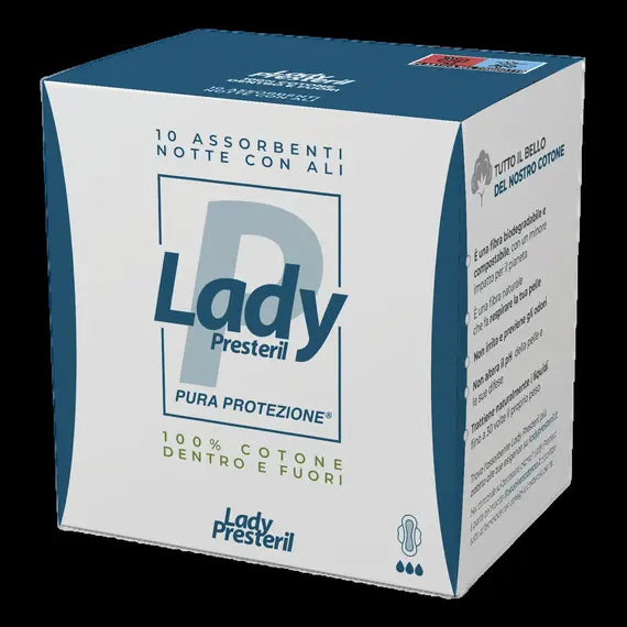 Lady Presteril Assorbenti Biodegradabili con Ali Giorno 10 Pezzi Corman | Acquista Online su Farmaclick