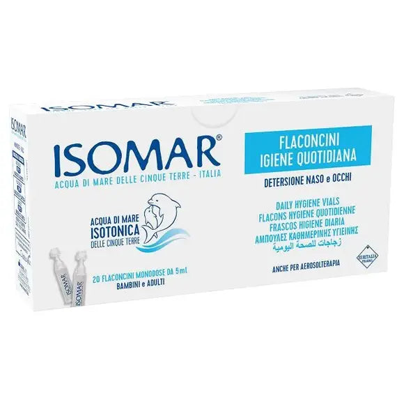 Isomar Soluzione Isotonica Igiene Nasale 20 Flaconi Monodose Â Spray Nasale per Bambini e Adulti | Acquista Online su Farmaclick