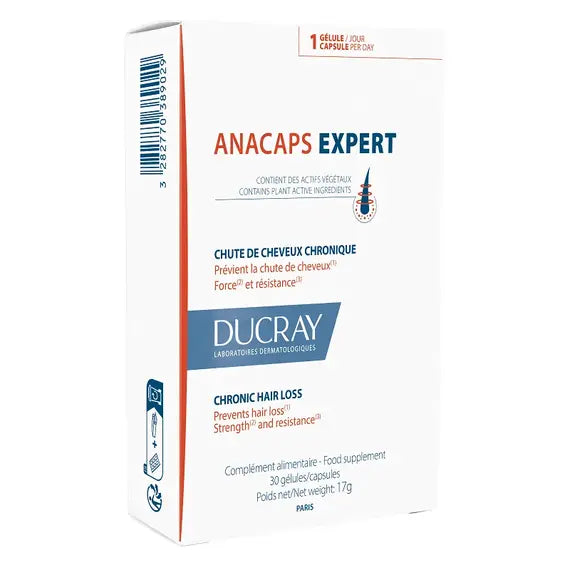 Ducray Anacaps Expert 30 Capsule per Capelli e Unghie | Scadenza 28/12/2025 | Acquista Online su Farmaclick