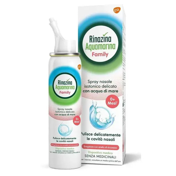 Rinazina Aquamarina Family Spray Nasale 0m+ 100ml Offerta | Acquista Online su Farmaclick