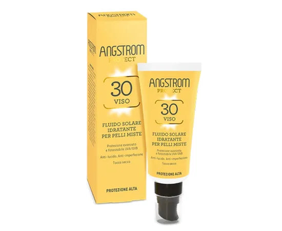 Angstrom Protect Hydraxol Matt 30 + Viso Fluido Solare Idratante Pelli Miste 40 Ml