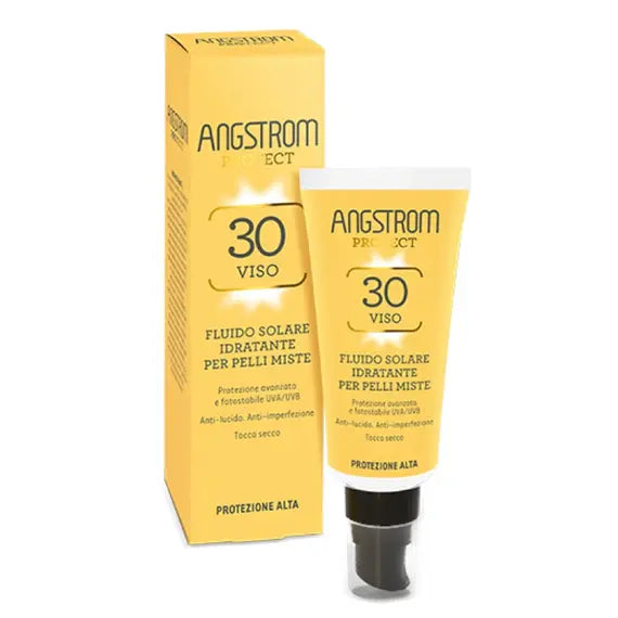 Angstrom Protect Hydraxol Matt 30 + Viso Fluido Solare Idratante Pelli Miste 40 Ml | Acquista Online su Farmaclick
