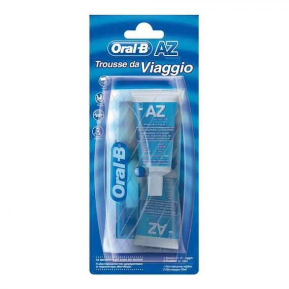 Az Oral-b Trousse da Viaggio 1 Spazzolino da Viaggio + 2 Dentifrici da 15 Ml | Acquista Online su Farmaclick