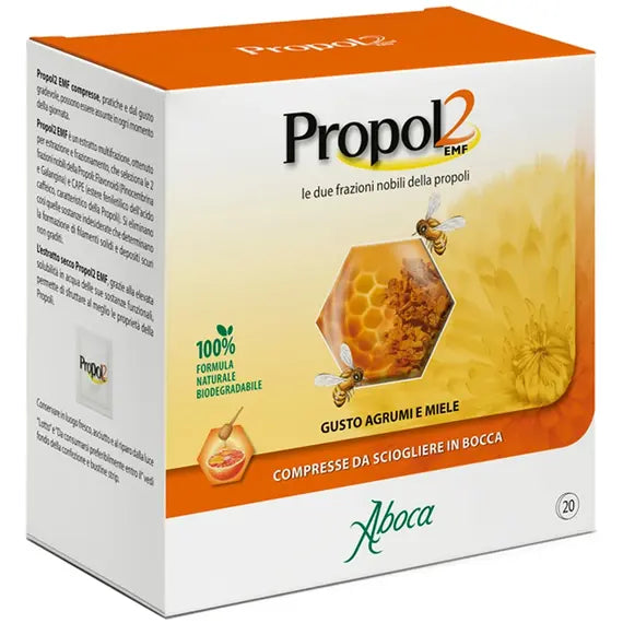 Aboca Propol2 Emf per il Benessere della Gola 20 Compresse | Acquista Online su Farmaclick