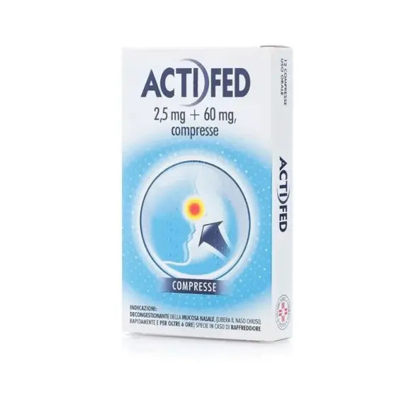 Actifed 12 Compresse 2,5mg + 60mg | Acquista Online su Farmaclick
