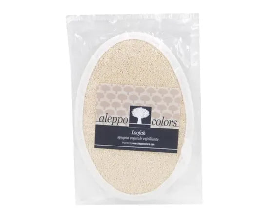 Aleppo Colors Luffa Ovaler Badeschwamm, Pflanzenbasiert, Peeling, 1 Stück