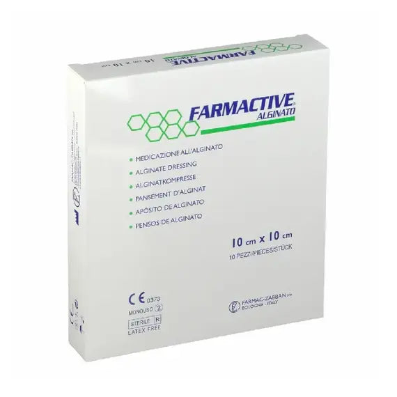 Alginato Calcico con Carbossimetillcellulosa Farmactive Zabban 10x10 Cm 10 Pezzi | Acquista Online su Farmaclick