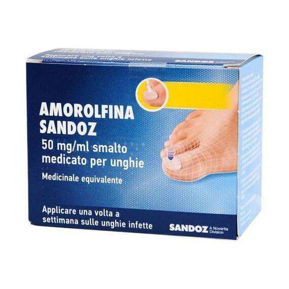 Amorolfina Sandoz Trattamento per Infezioni Fungine 50mg/ml | Acquista Online su Farmaclick