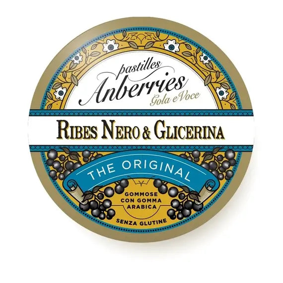 Anberries Pastiglie Ribes Nero & Glicerina Azione Antisettica e Antinfiammatoria Senza Glutine 55 G | Acquista Online su Farmaclick