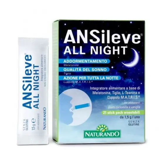 Ansileve All Night Integratore per il Sonno 21 Stick | Acquista Online su Farmaclick