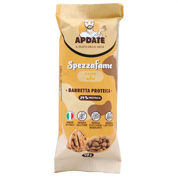 Apdate Barretta 24% Proteica Spezzafame Caffã¨ e Noci 40g | Acquista Online su Farmaclick