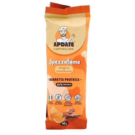 Apdate Barretta 25% Proteica Spezzafame Arancia e Cioccolato 40g | Acquista Online su Farmaclick