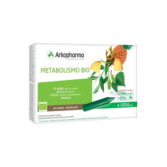 Arkopharma Arkofluidi Metabolismo Bio 20 Flaconcini da 15 Ml | Acquista Online su Farmaclick