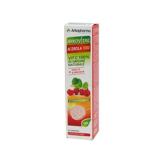 Arkovital Acerola 1000 Integratore di Vitamina C 20 Compresse Effervescenti Gusto Frutti Rossi | Acquista Online su Farmaclick