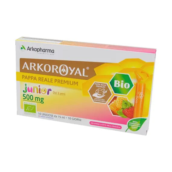 Arkopharma Arkoroyal Integratore Ricostituente Alla Pappa Reale Bio 500mg per Bambini 10 Flaconcini | Acquista Online su Farmaclick