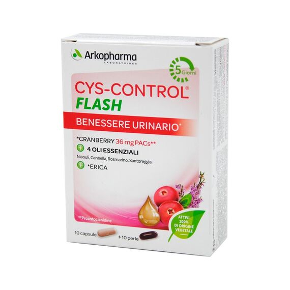 Arkopharma Cys Control Benessere Urinario Flash 10 Capsule + 10 Perle | Acquista Online su Farmaclick