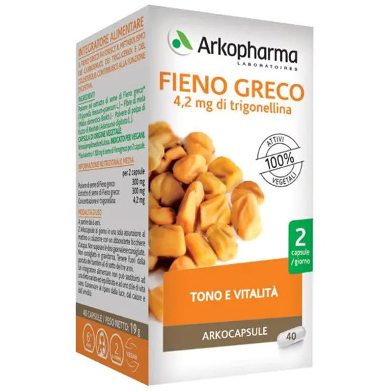 Arkopharma Fieno Greco Integratore Tono e Vitalitã 40 Arkocapsule | Acquista Online su Farmaclick