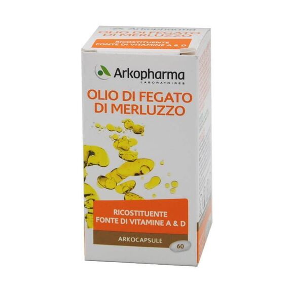 Arkopharma Olio di Fegato di Merluzzo Integratore per la Crescita 60 Arkocapsule | Acquista Online su Farmaclick