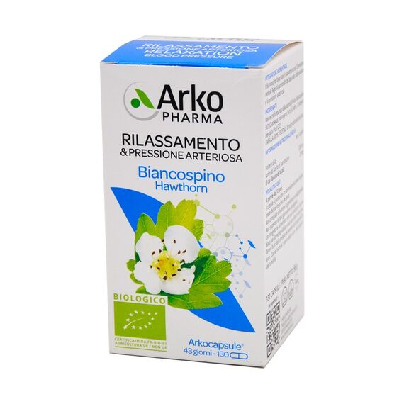 Arkopharma Rilassamento & Pressione Arteriosa Biancospino 130 Capsule | Acquista Online su Farmaclick