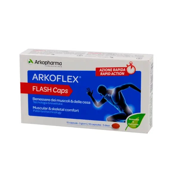 Arkoflex Flash Caps Integratore Alimentare per Muscoli e Ossa 10 Capsule | Acquista Online su Farmaclick