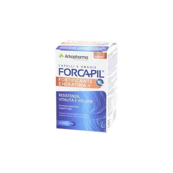 Arkopharma Forcapil Fortificante Cheratina+ Integratore per Unghie e Capelli 60 Capsule | Acquista Online su Farmaclick
