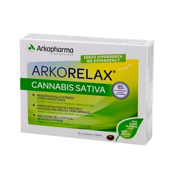 Arkorelax Cannabis Sativa Integratore Alimentare per le Funzioni Mentali 30 Compresse | Acquista Online su Farmaclick