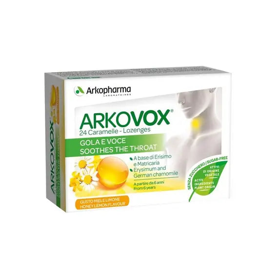 Arkopharma Arkovox Miele e Limone 24 Pastiglie | Acquista Online su Farmaclick