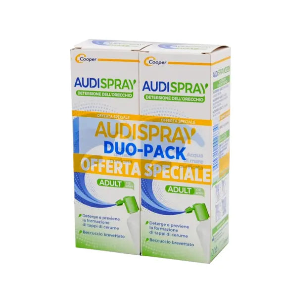 Audispray Adulti Spray per L'igiene Dell'orecchio Duo Pack 2 X 50 Ml | Acquista Online su Farmaclick