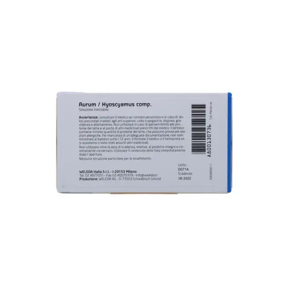 Weleda Aurum Hyoscyamus Composto 8 Fiale da 1 Ml | Acquista Online su Farmaclick