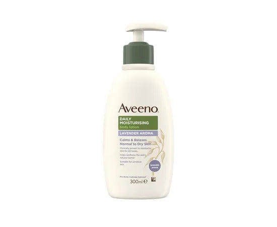 Aveeno Johnson Feuchtigkeitsspendende Körpercreme Lavendel 300 ml