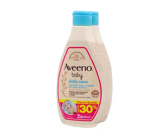 Aveeno Baby Daily Care Bagnetto Corpo E Capelli 2X250 Ml