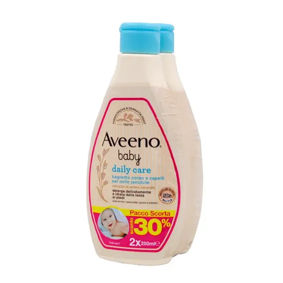 Aveeno Baby Daily Care Bagnetto Corpo e Capelli 2x250 Ml | Acquista Online su Farmaclick