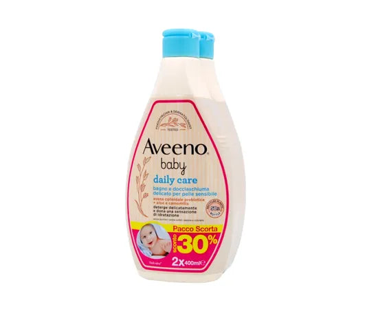 Aveeno Baby Daily Care Bagnoschiuma Delicato 2X400 Ml