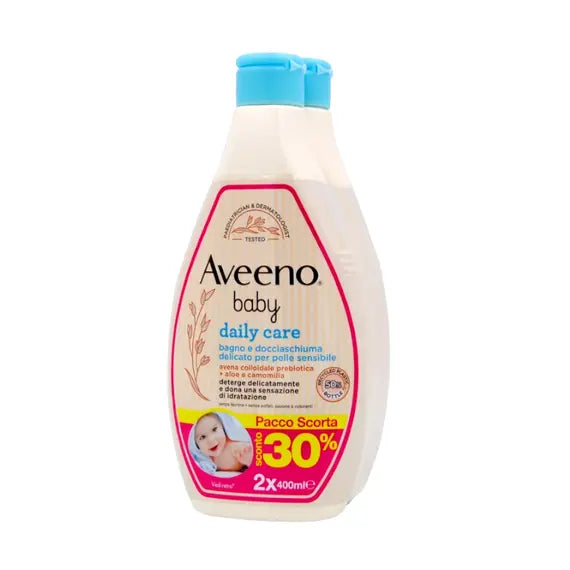 Aveeno Baby Daily Care Bagnoschiuma Delicato 2x400 Ml | Acquista Online su Farmaclick