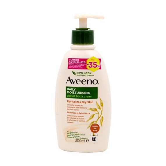 Aveeno Daily Moisturising Crema Corpo Yogurt Vaniglia e Avena 300 Ml | Acquista Online su Farmaclick