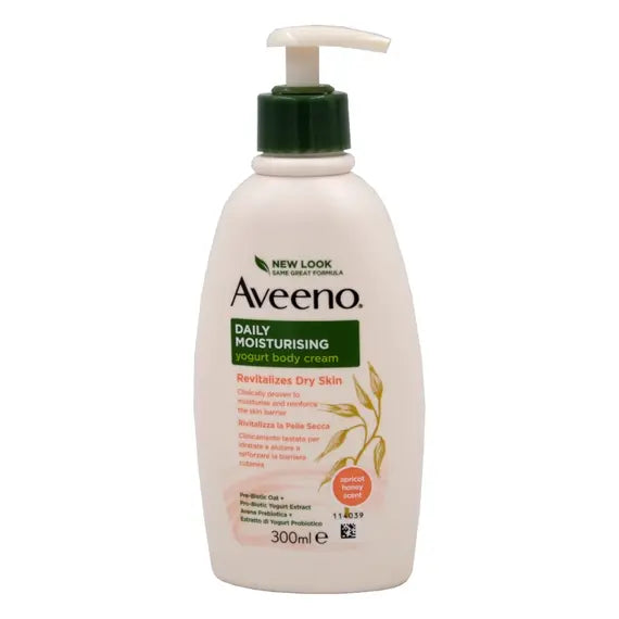 Aveeno Crema Corpo Yogurt Albicocca e Miele 300 Ml | Acquista Online su Farmaclick