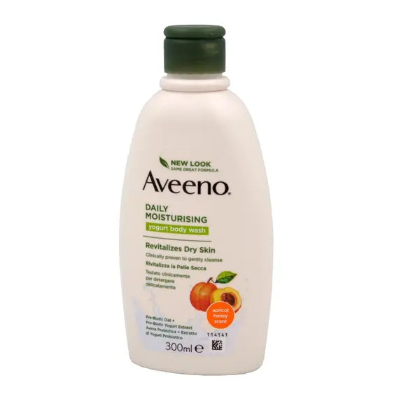 Aveeno Bagno Doccia Yogurt Albicocca e Miele 300 Ml | Acquista Online su Farmaclick