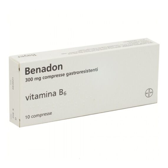 Benadon 10 Compresse Vitamina B6 300mg | Acquista Online su Farmaclick