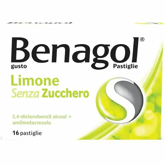 Benagol Gusto Limone Senza Zucchero 16 Pastiglie | Acquista Online su Farmaclick