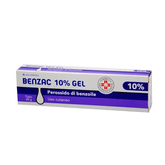 Benzac Gel 10% Medicinale per il Trattamento Dell'acne 40g | Acquista Online su Farmaclick