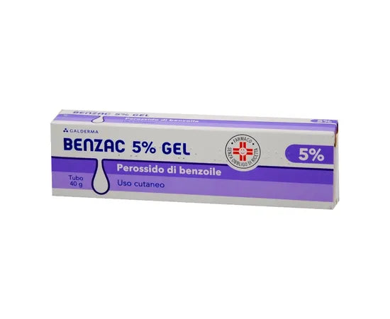 Benzac Gel 5% Medicinale Per Il Trattamento Dell'Acne 40 G