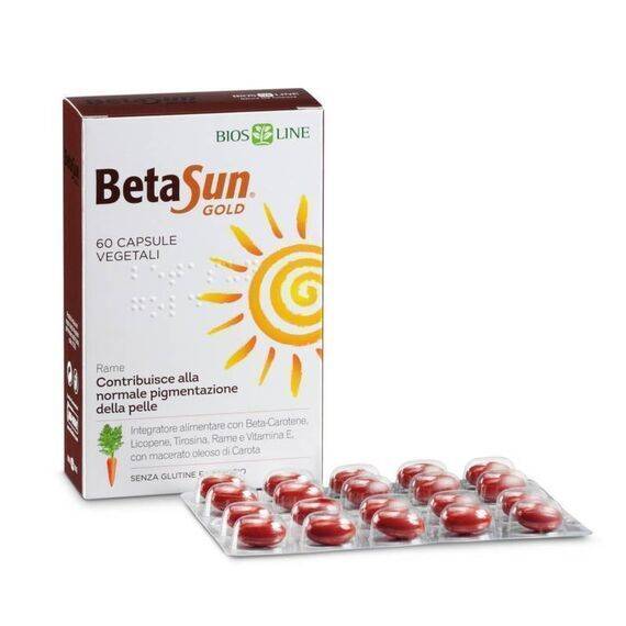 Bios Line Betasun Gold Integratore per L' Esposizione Solare 60 Capsule Vegetali | Acquista Online su Farmaclick
