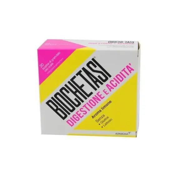 Biochetasi Digestione e Aciditã 20 Bustine di Granulato Uso Orale Aroma Limone | Acquista Online su Farmaclick