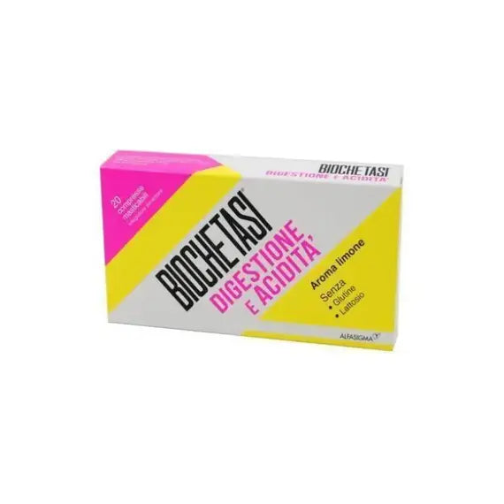 Biochetasi Digestione e Aciditã 20 Compresse Masticabili Aroma Limone | Acquista Online su Farmaclick