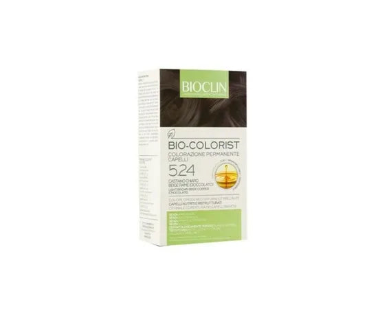 Bioclin Bio Colorist Colorazione Permanente Capelli Con Olio Di Argan Biologico 5.24 Castano Chiaro Beige Rame Cioccolato