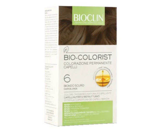 Bioclin Bio Colorist Colorazione Permanente Capelli Con Olio Di Argan Biologico 6 Biondo Scuro