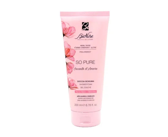 Bionike So Pure Incanto D'Amore Doccia Schiuma 200 Ml Profumazione Peonia Nobile E Gelsomino