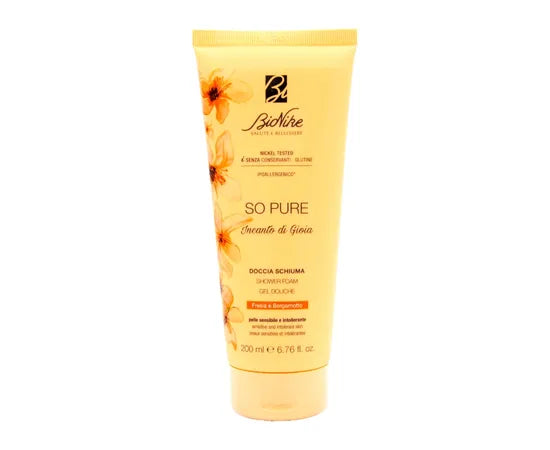 Bionike So Pure Incanto Di Gioia Doccia Schiuma 200 Ml Profumazione Fresia E Bergamotto
