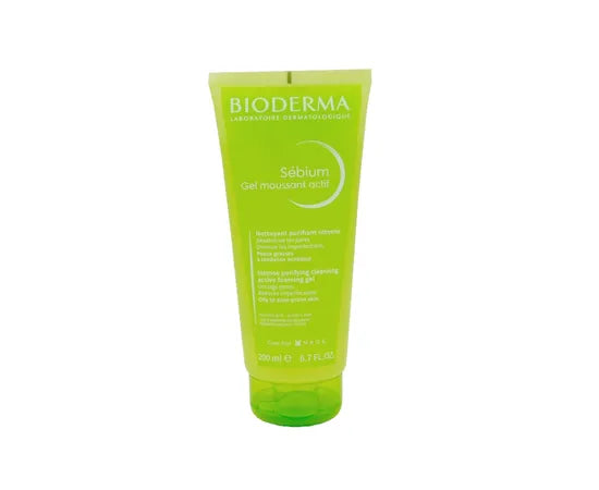 Bioderma Sebium Gel Moussant Actif Gel Detergente Pelle Grassa E Acneica 200 Ml