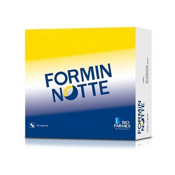 Biofarmex Formin Notte Integratore per il Sonno 45 Capsule | Acquista Online su Farmaclick
